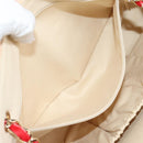 CHANEL Matelasse Chain Shoulder Bag Canvas Pink Gold CC Auth 128939M-28