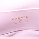 CHANEL Matelasse Clasp Chain Shoulder Bag Enamel Pink Gold CC Auth 128940M-22