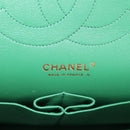 CHANEL Chain Double flap Big Matelasse Bag Cotton Multicolor CC Auth 128941SM-25