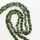 CHANEL Chain Double flap Big Matelasse Bag Cotton Multicolor CC Auth 128941SM-8