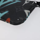 LOUIS VUITTON Eclipse Graffiti Pochette Cles Coin Purse M81975 Auth 128951-15