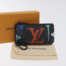 LOUIS VUITTON Eclipse Graffiti Pochette Cles Coin Purse M81975 Auth 128951-12