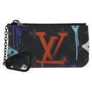 LOUIS VUITTON Eclipse Graffiti Pochette Cles Coin Purse M81975 Auth 128951-13