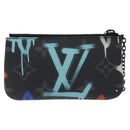 LOUIS VUITTON Eclipse Graffiti Pochette Cles Coin Purse M81975 Auth 128951-2