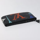 LOUIS VUITTON Eclipse Graffiti Pochette Cles Coin Purse M81975 Auth 128951-5