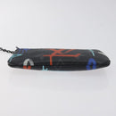 LOUIS VUITTON Eclipse Graffiti Pochette Cles Coin Purse M81975 Auth 128951-6