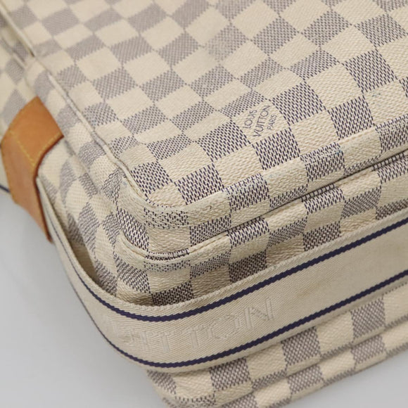 LOUIS VUITTON Damier Azur Naviglio Shoulder Bag N51189 LV Auth 128957