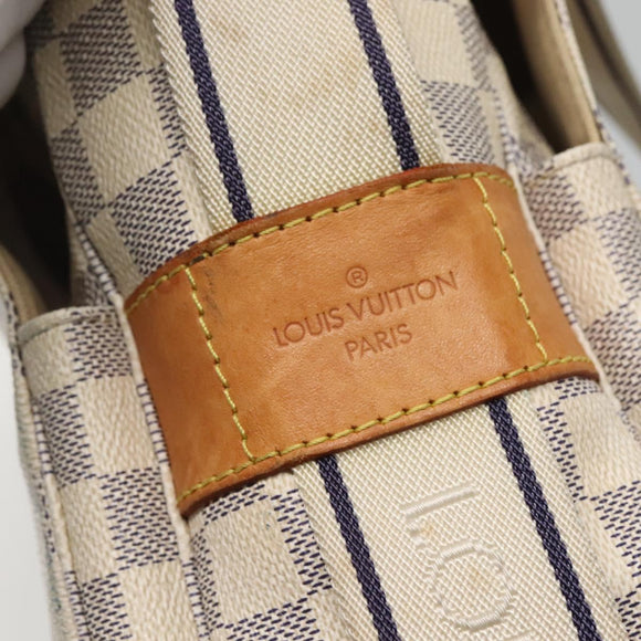 LOUIS VUITTON Damier Azur Naviglio Shoulder Bag N51189 LV Auth 128957