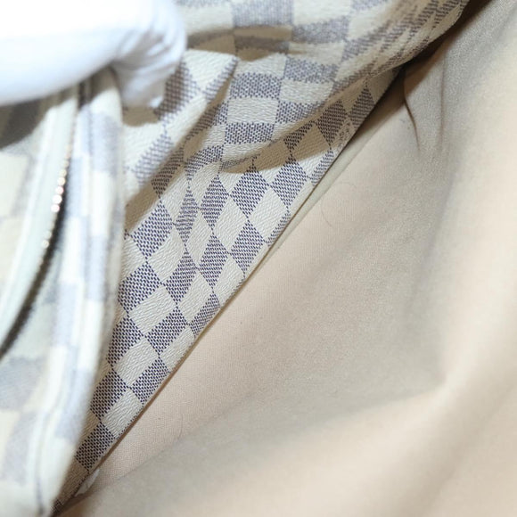 LOUIS VUITTON Damier Azur Naviglio Shoulder Bag N51189 LV Auth 128957