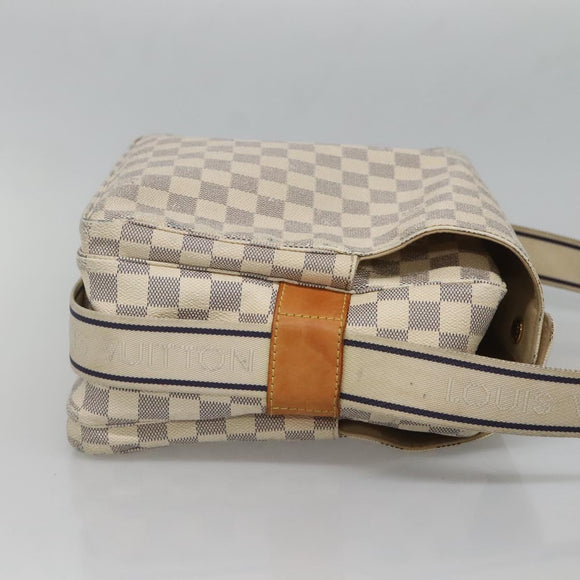 LOUIS VUITTON Damier Azur Naviglio Shoulder Bag N51189 LV Auth 128957