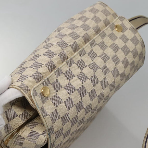 LOUIS VUITTON Damier Azur Naviglio Shoulder Bag N51189 LV Auth 128957