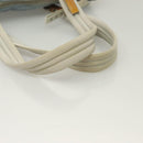 PRADA Shoulder Bag Nylon Enamel Light Blue Silver Auth 128965-7