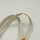 PRADA Shoulder Bag Nylon Enamel Light Blue Silver Auth 128965-8