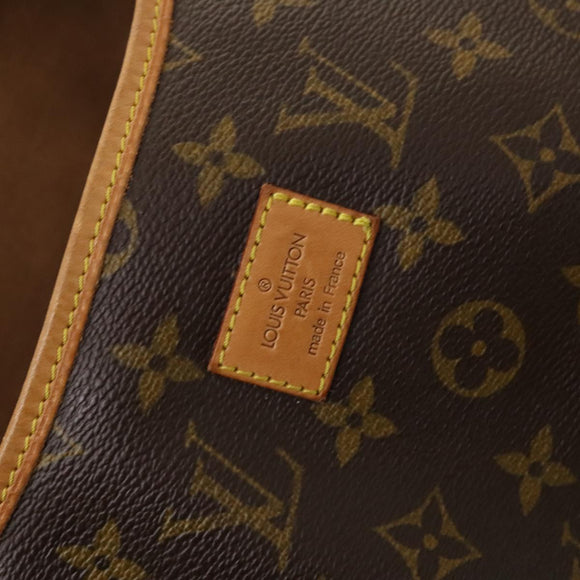 LOUIS VUITTON Monogram Saumur 35 Shoulder Bag M42254 LV Auth 128972