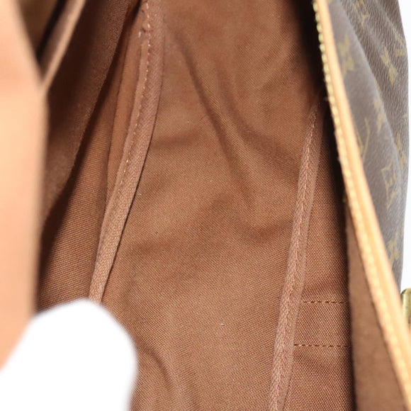 LOUIS VUITTON Monogram Saumur 35 Shoulder Bag M42254 LV Auth 128972