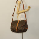 LOUIS VUITTON Monogram Saumur 35 Shoulder Bag M42254 LV Auth 128972-28