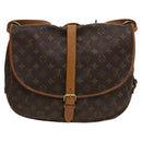 LOUIS VUITTON Monogram Saumur 35 Shoulder Bag M42254 LV Auth 128972-2