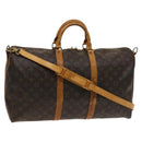 LOUIS VUITTON Monogram Keepall Bandouliere 50 Boston Bag M41416 LV Auth 128979-1