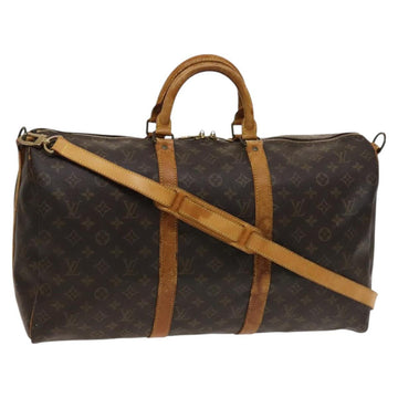 LOUIS VUITTON Monogram Keepall Bandouliere 50 Boston Bag M41416 LV Auth 128979