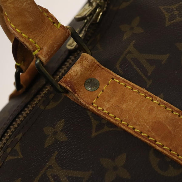 LOUIS VUITTON Monogram Keepall Bandouliere 50 Boston Bag M41416 LV Auth 128979