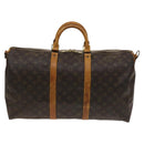 LOUIS VUITTON Monogram Keepall Bandouliere 50 Boston Bag M41416 LV Auth 128979-13