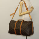 LOUIS VUITTON Monogram Keepall Bandouliere 50 Boston Bag M41416 LV Auth 128979-22