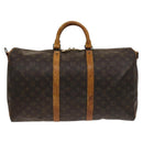 LOUIS VUITTON Monogram Keepall Bandouliere 50 Boston Bag M41416 LV Auth 128979-2