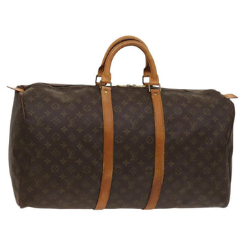 LOUIS VUITTON Monogram Keepall 55 Boston Bag M41424 LV Auth 128983