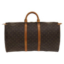 LOUIS VUITTON Monogram Keepall 55 Boston Bag M41424 LV Auth 128983-2
