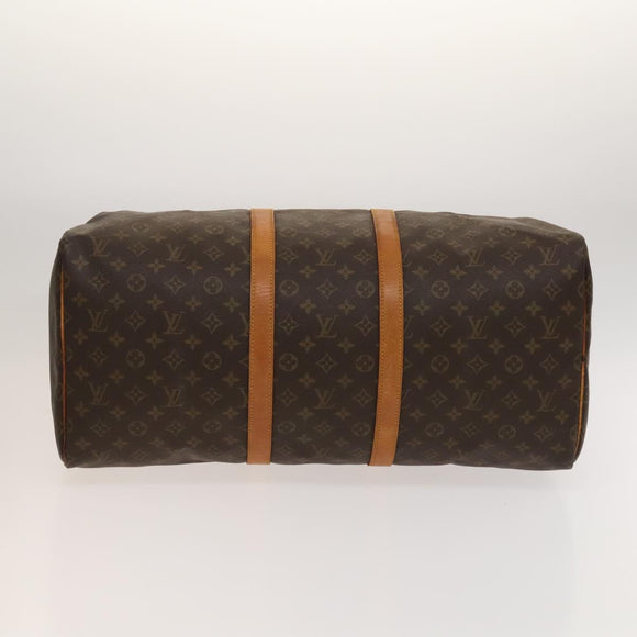 LOUIS VUITTON Monogram Keepall 55 Boston Bag M41424 LV Auth 128983