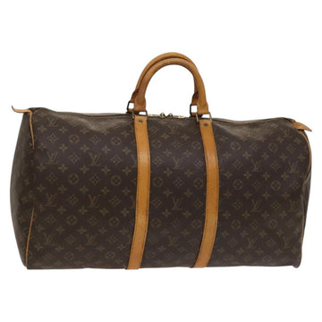 LOUIS VUITTON Monogram Keepall 55 Boston Bag M41424 LV Auth 128984
