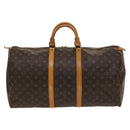 LOUIS VUITTON Monogram Keepall 55 Boston Bag M41424 LV Auth 128984-13