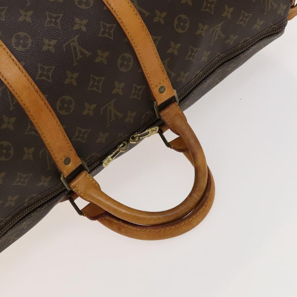 LOUIS VUITTON Monogram Keepall 55 Boston Bag M41424 LV Auth 128984