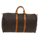 LOUIS VUITTON Monogram Keepall 55 Boston Bag M41424 LV Auth 128986-1