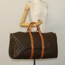 LOUIS VUITTON Monogram Keepall 55 Boston Bag M41424 LV Auth 128986-21
