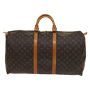 LOUIS VUITTON Monogram Keepall 55 Boston Bag M41424 LV Auth 128986-13