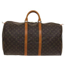 LOUIS VUITTON Monogram Keepall 55 Boston Bag M41424 LV Auth 128986-2