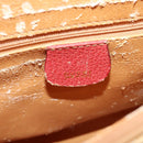 GUCCI Bamboo Hand Bag Suede Leather Red Gold 002 123 0260 Auth 128992-14