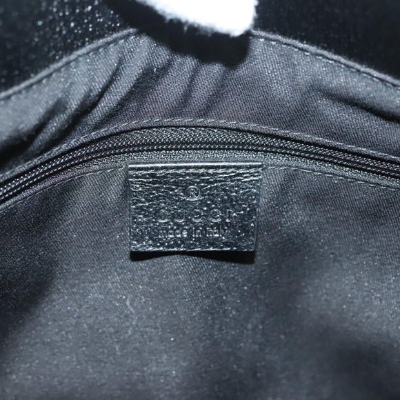 GUCCI GG Canvas Tote Bag Black 139552 Auth 128993