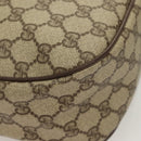 GUCCI GG Supreme Web Sherry Line Bag PVC Beige Gold 89 02 077 Auth 128995-8