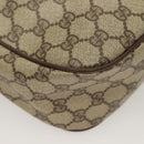 GUCCI GG Supreme Web Sherry Line Bag PVC Beige Gold 89 02 077 Auth 128995-16