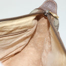 GUCCI GG Supreme Web Sherry Line Bag PVC Beige Gold 89 02 077 Auth 128995-20