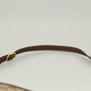 GUCCI GG Supreme Web Sherry Line Bag PVC Beige Gold 89 02 077 Auth 128995-14