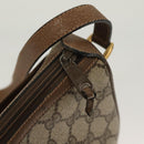 GUCCI GG Supreme Web Sherry Line Bag PVC Beige Gold 89 02 032 Auth 128996-9