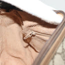 GUCCI GG Supreme Web Sherry Line Bag PVC Beige Gold 89 02 032 Auth 128996-22