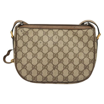 GUCCI GG Supreme Web Sherry Line Bag PVC Beige Gold 89 02 032 Auth 128996 - 0