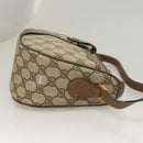 GUCCI GG Supreme Web Sherry Line Bag PVC Beige Gold 89 02 032 Auth 128996-3