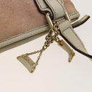 GUCCI GG Canvas Sherry Line Shoulder Bag Pink Gold Auth 128997-14