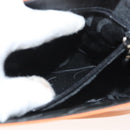 Salvatore Ferragamo Vera Shoulder Bag Enamel Orange Silver Auth 128998-21