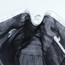 CELINE Tote Bag Leather Silver Auth 129002-17